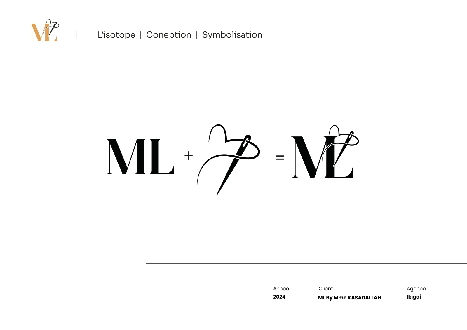 Construction du monogramme ML
