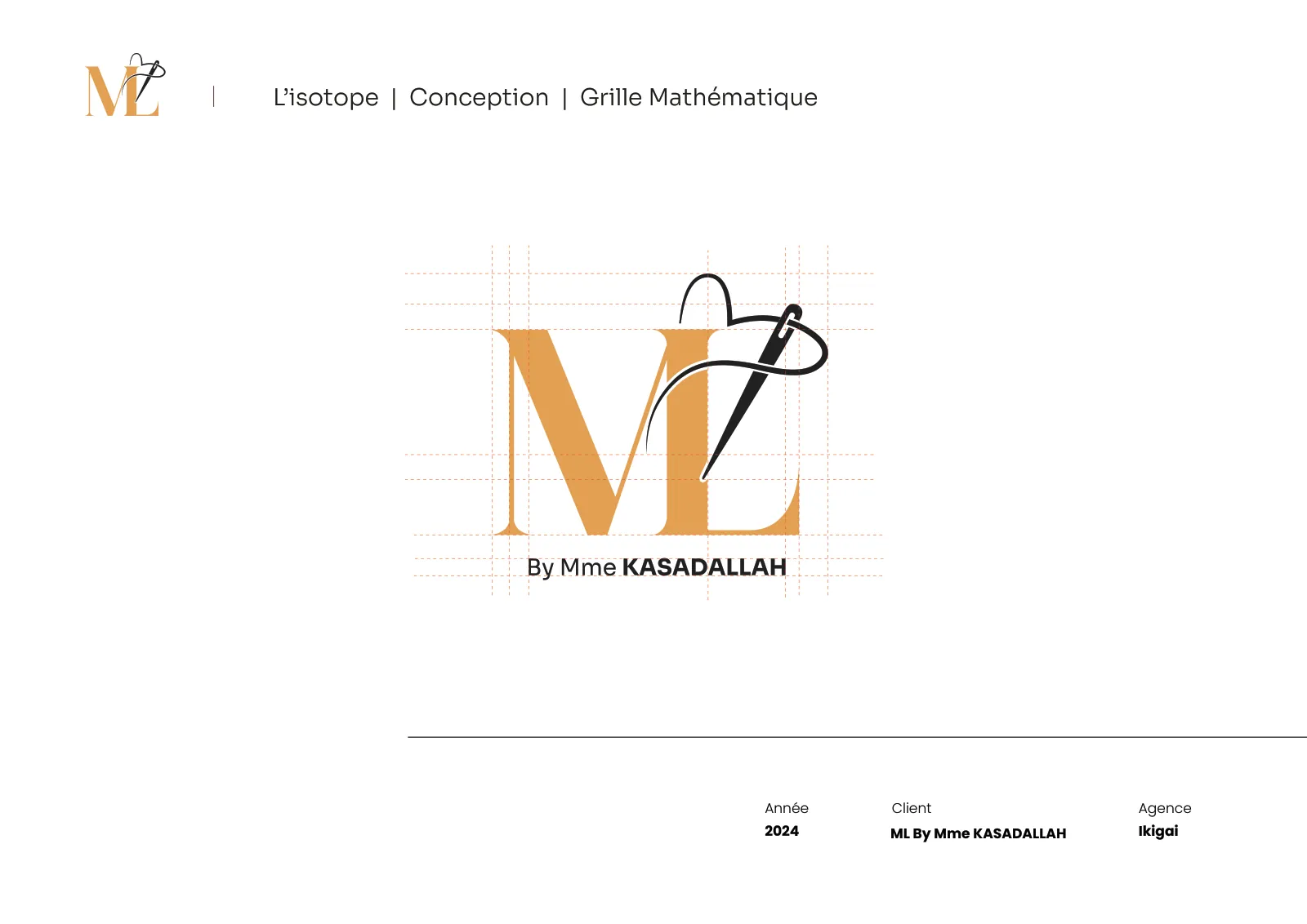 Grille de construction du logo ML