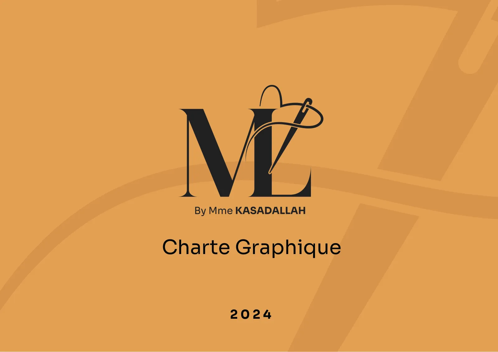 Couverture de la charte graphique de ML by Mme Kasadallah