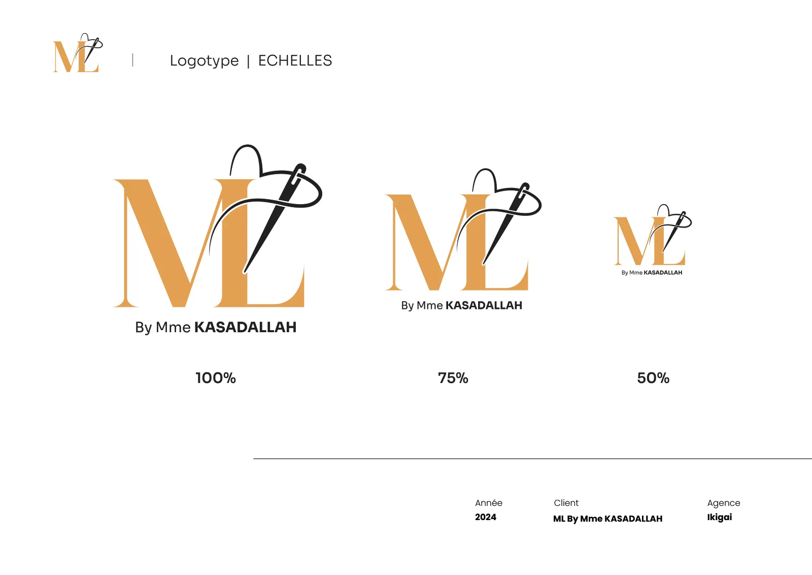 Logo ML à différentes échelles