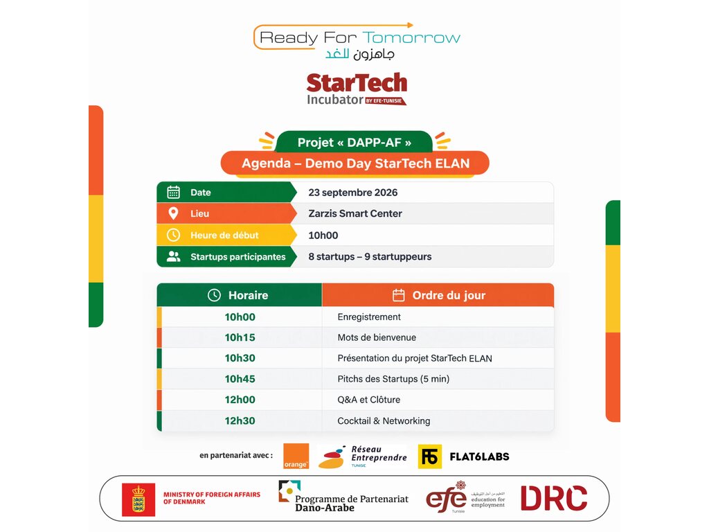Demo Day StarTech ELAN — EFE Tunisie