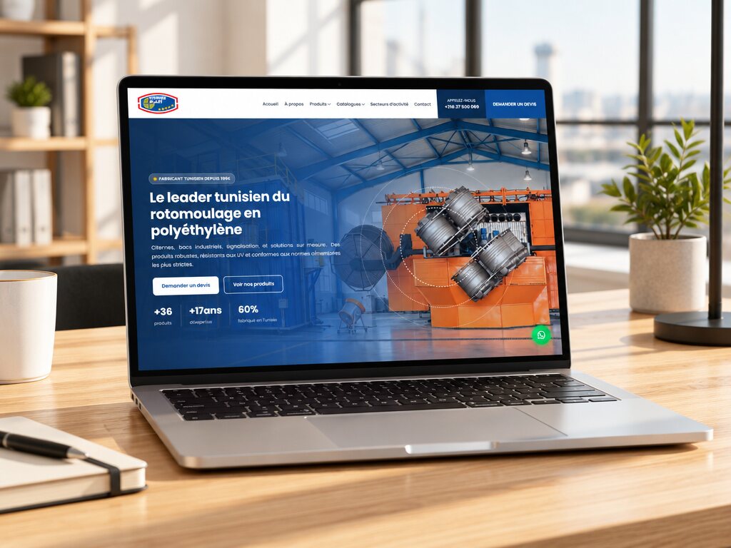 Nouveau site vitrine et catalogue produits — Citernes Plast