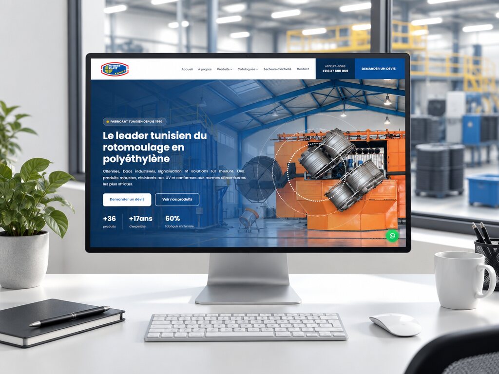 Nouveau site vitrine et catalogue produits — Citernes Plast