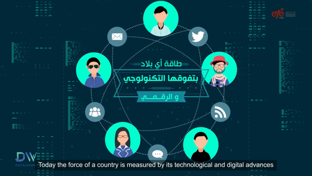 Vidéo 2D pour la Clôture du Projet Digital Works d’EFE Tunisie